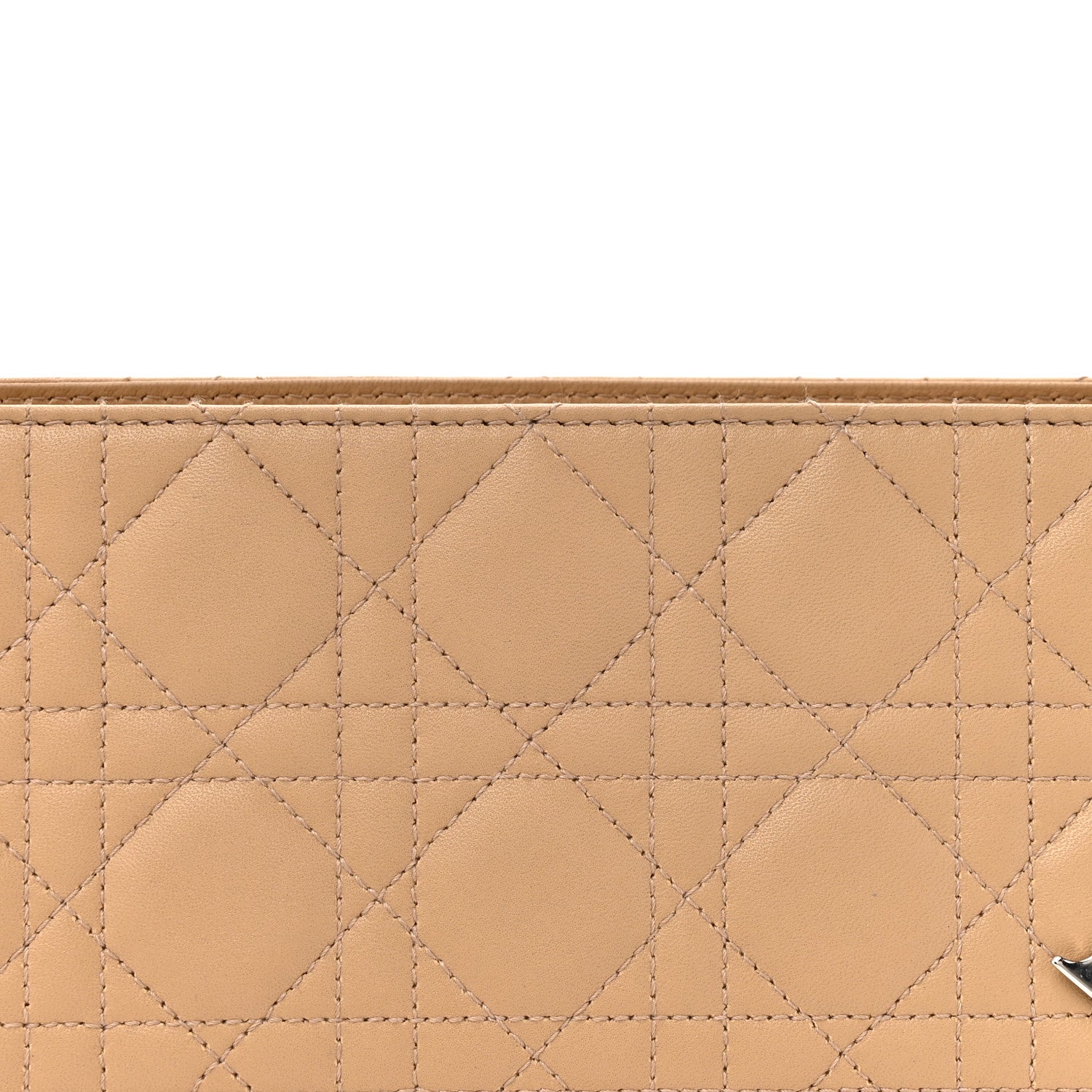 Christian Dior Lambskin Cannage Soft Lady Dior East West Beige 8 of 15