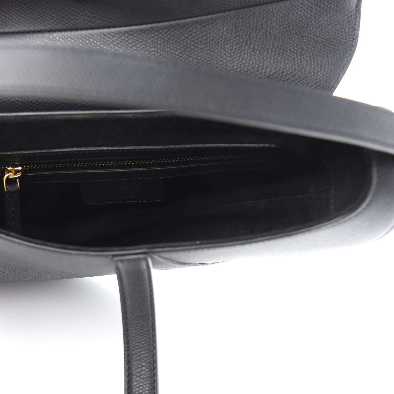 Christian Dior Grained Calfskin Saddle Bag Black 5 of 11