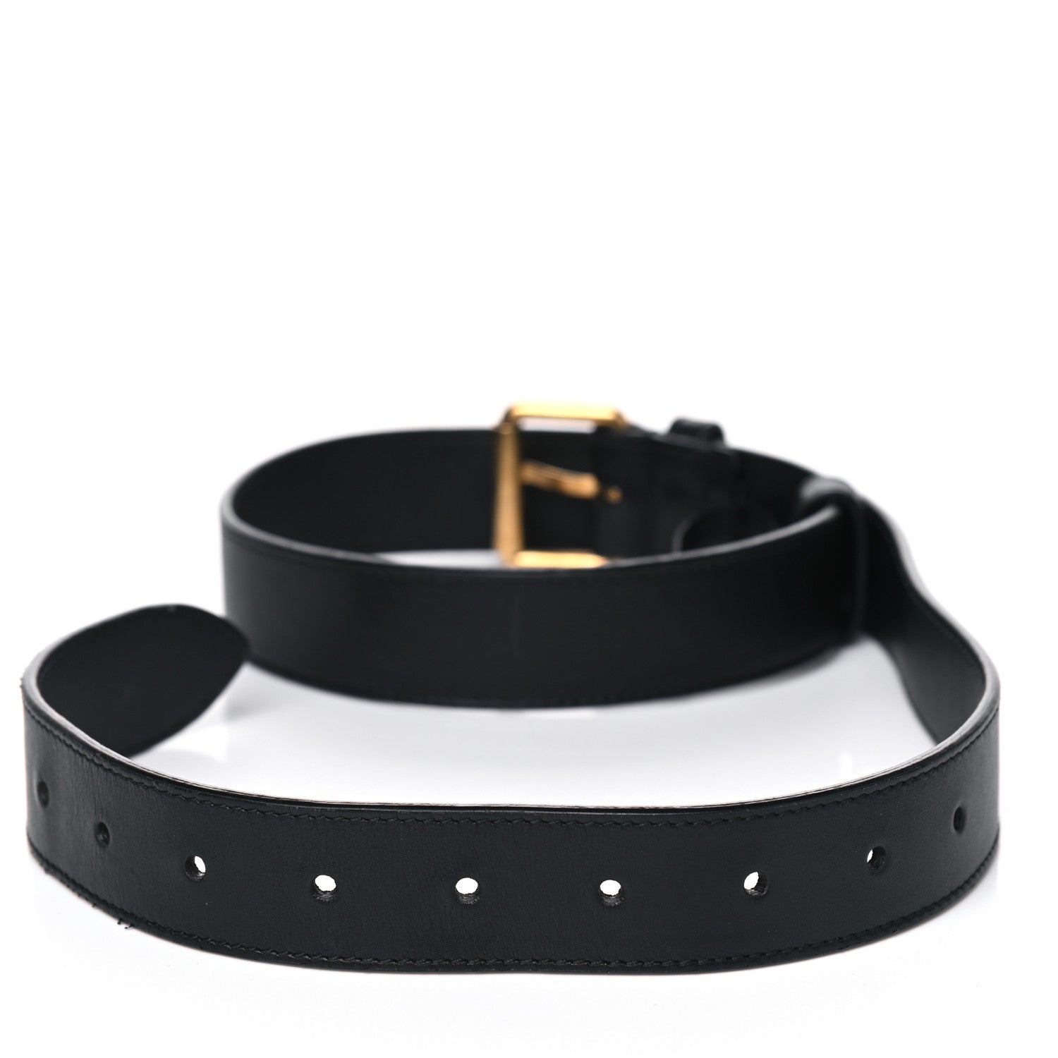 Gucci Calfskin Matelasse GG Marmont Belt Bag 75 30 Black 4 of 11