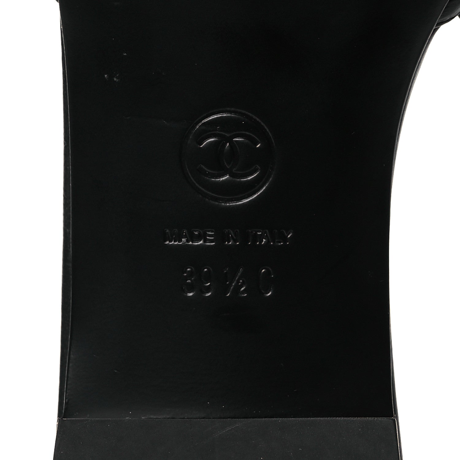 Chanel Lambskin Bow CC Mules 39.5 Black 8 of 11