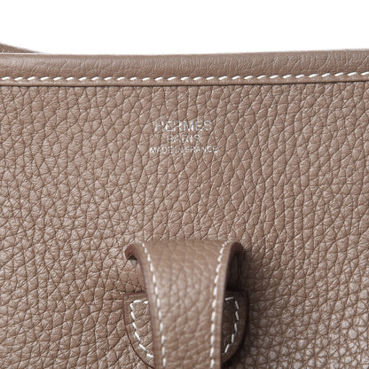 Hermes Taurillon Clemence Evelyne III PM Etoupe 6 of 10