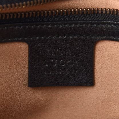 Gucci Calfskin Matelasse Medium GG Marmont Shoulder Bag Black 6 of 11