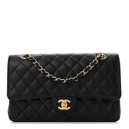 Chanel Caviar Quilted Medium Double Flap Black 1 of 11