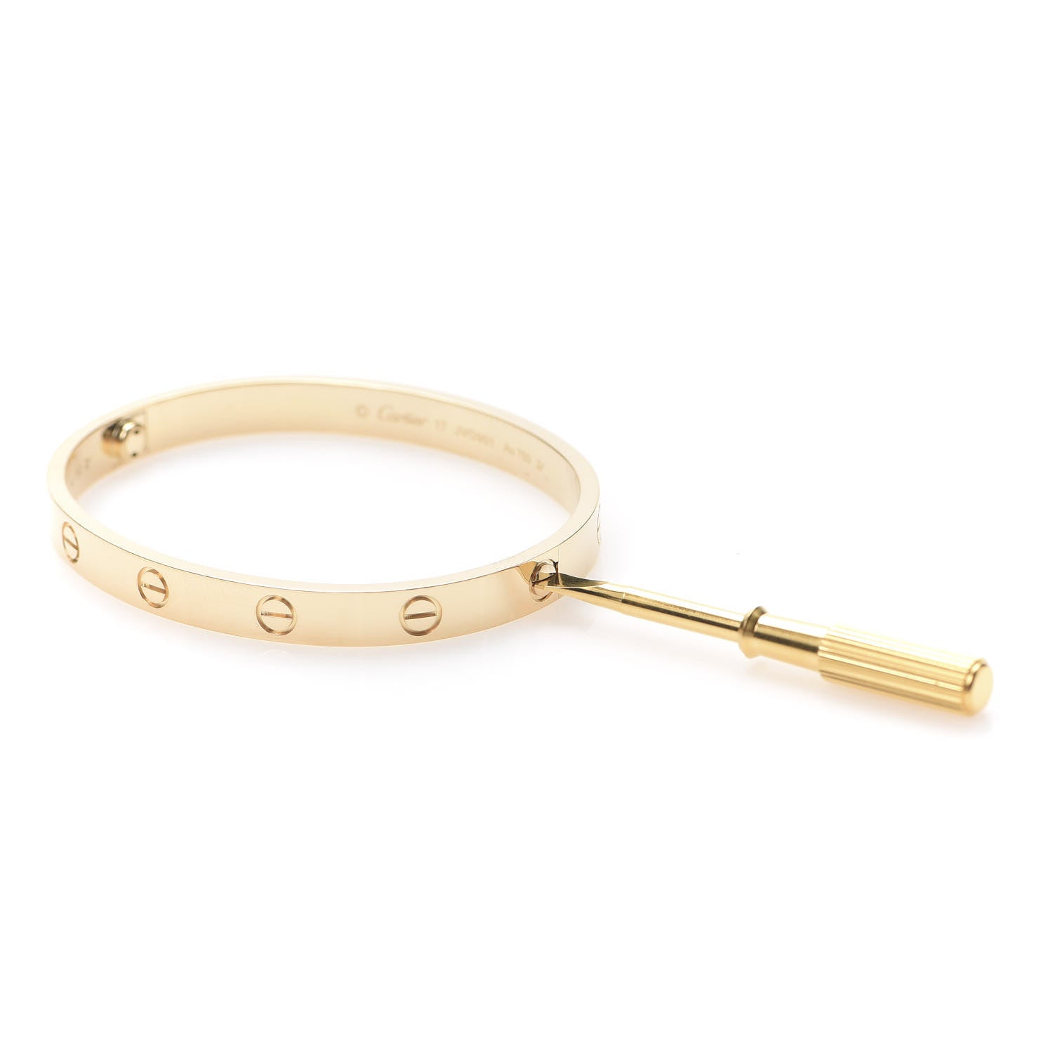 Cartier 18K Yellow Gold LOVE Bracelet 17 4 of 7