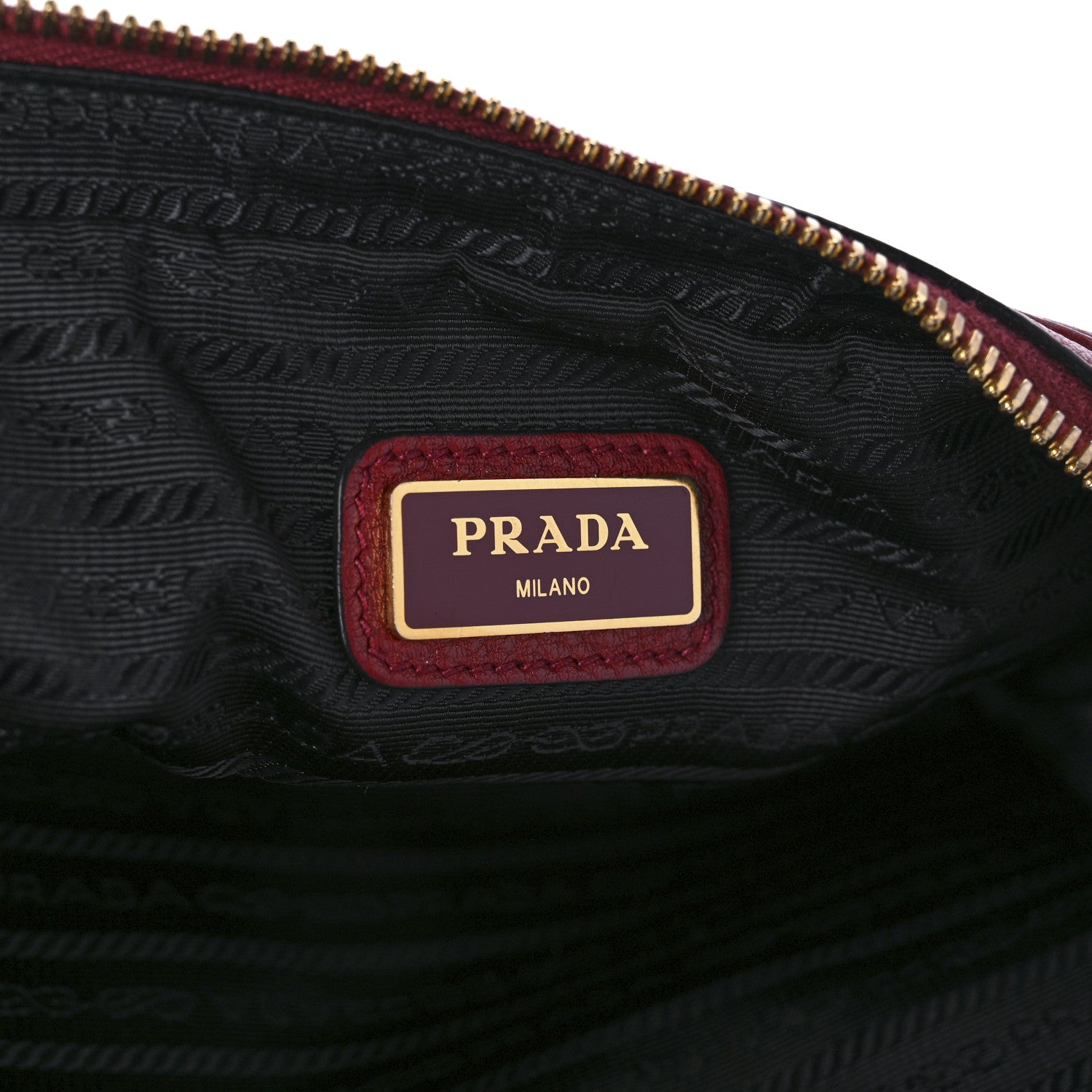 Prada Vitello Daino Medium Double Zip Shoulder Bag Rosso 6 of 9