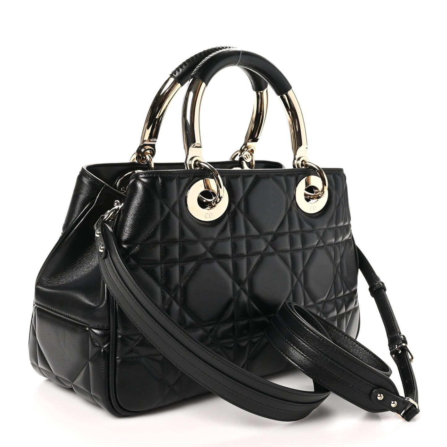 Calfskin Cannage Medium The Lady 95.22 Black