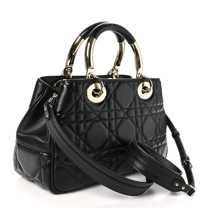 Christian Dior Calfskin Cannage Medium The Lady 95.22 Black 3 of 9