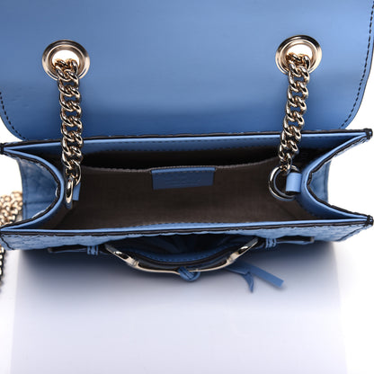 Gucci Soft Microguccissima Mini Emily Chain Shoulder Bag Mineral Blue 5 of 11