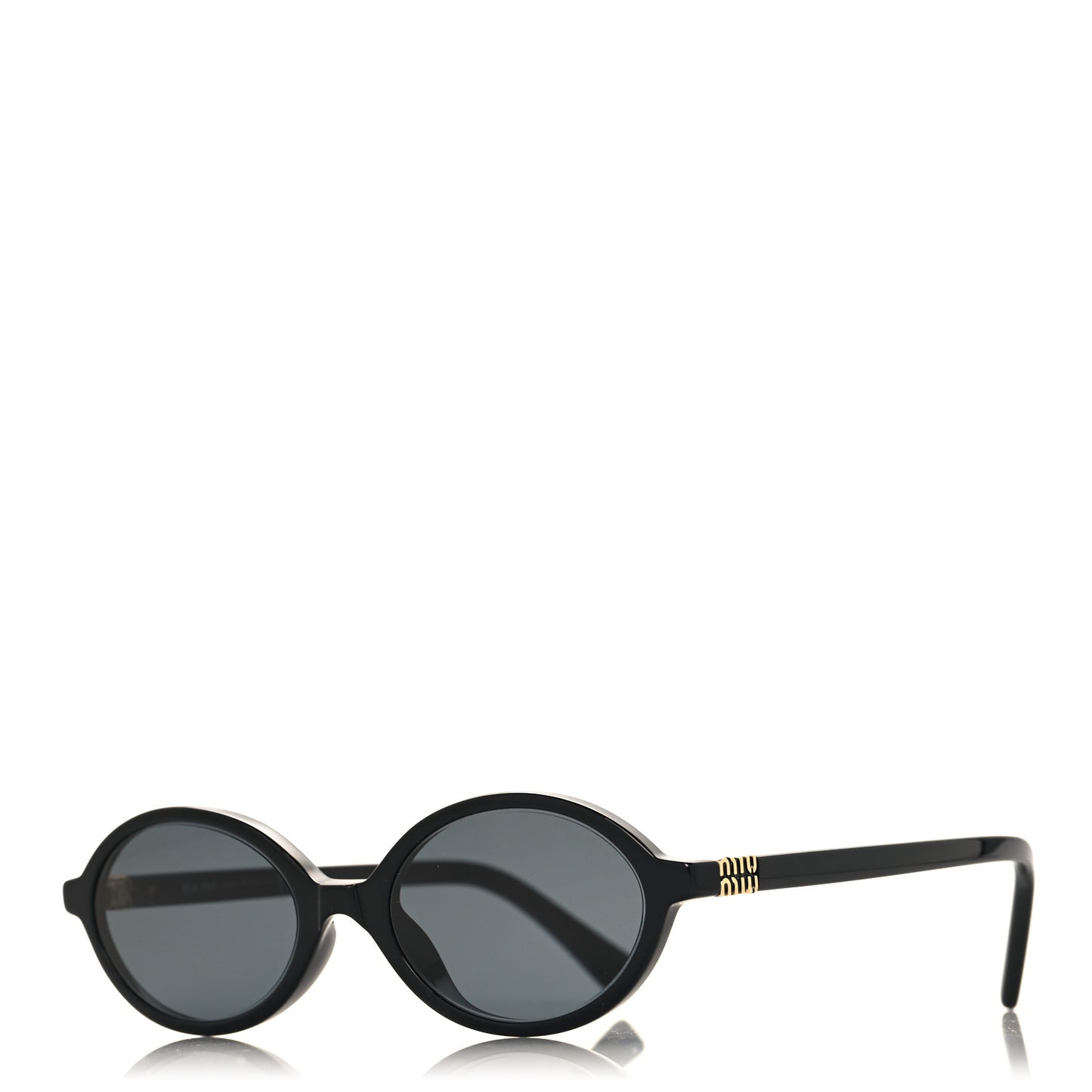 Acetate Oval Regard Sunglasses SMU04Z Slate Gray