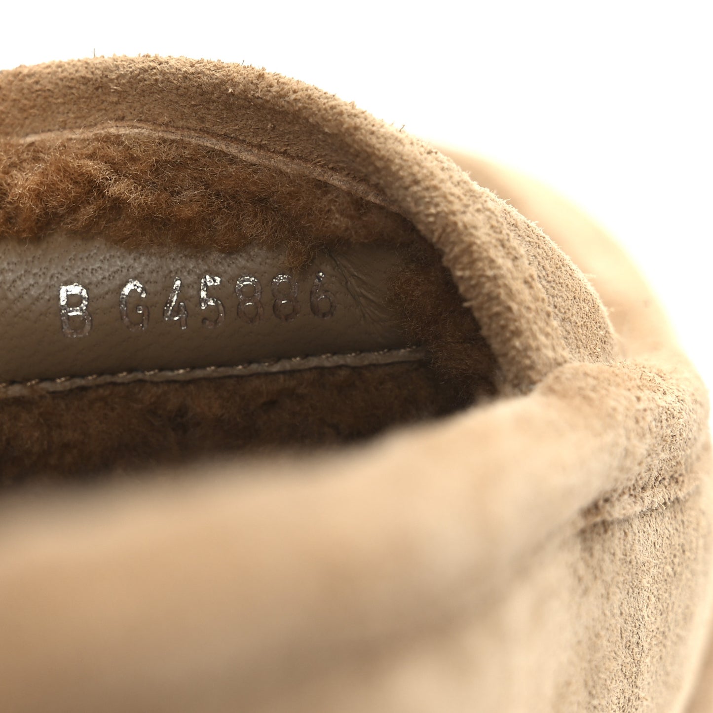 Suede Calfskin CC Loafers 41 Dark Beige