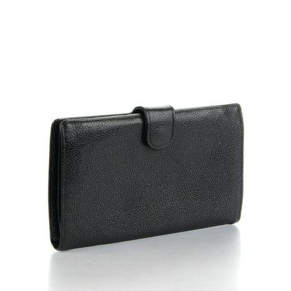 Chanel Caviar Timeless CC French Wallet Black 3 of 9