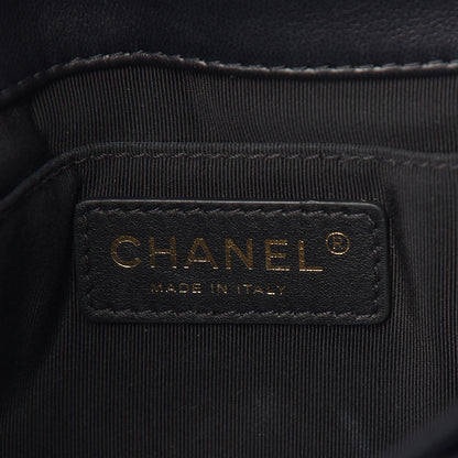 Chanel Lambskin Quilted Fold Up Again Clutch Black 6 of 18