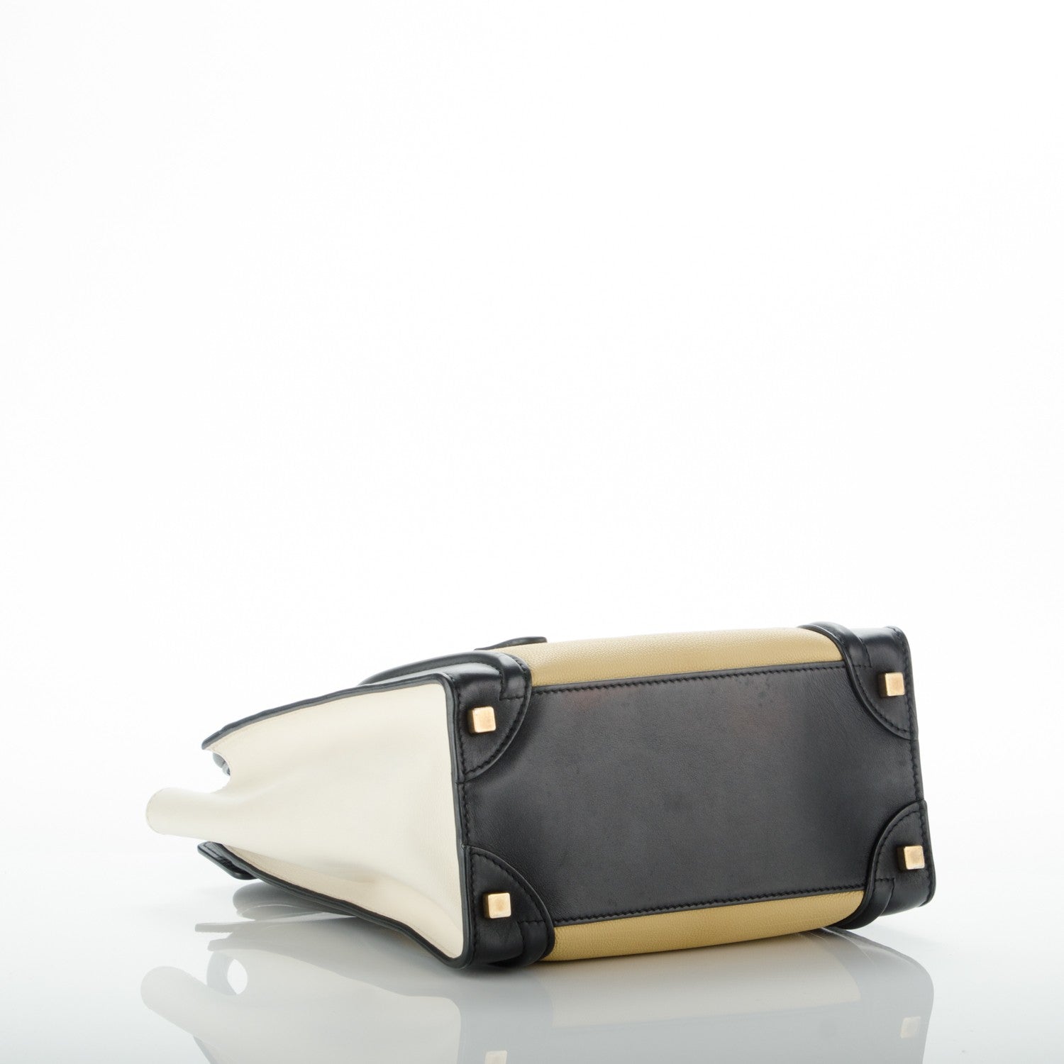 Celine Smooth Velluto Calfskin Micro Tri-Color Luggage Vanilla 4 of 8