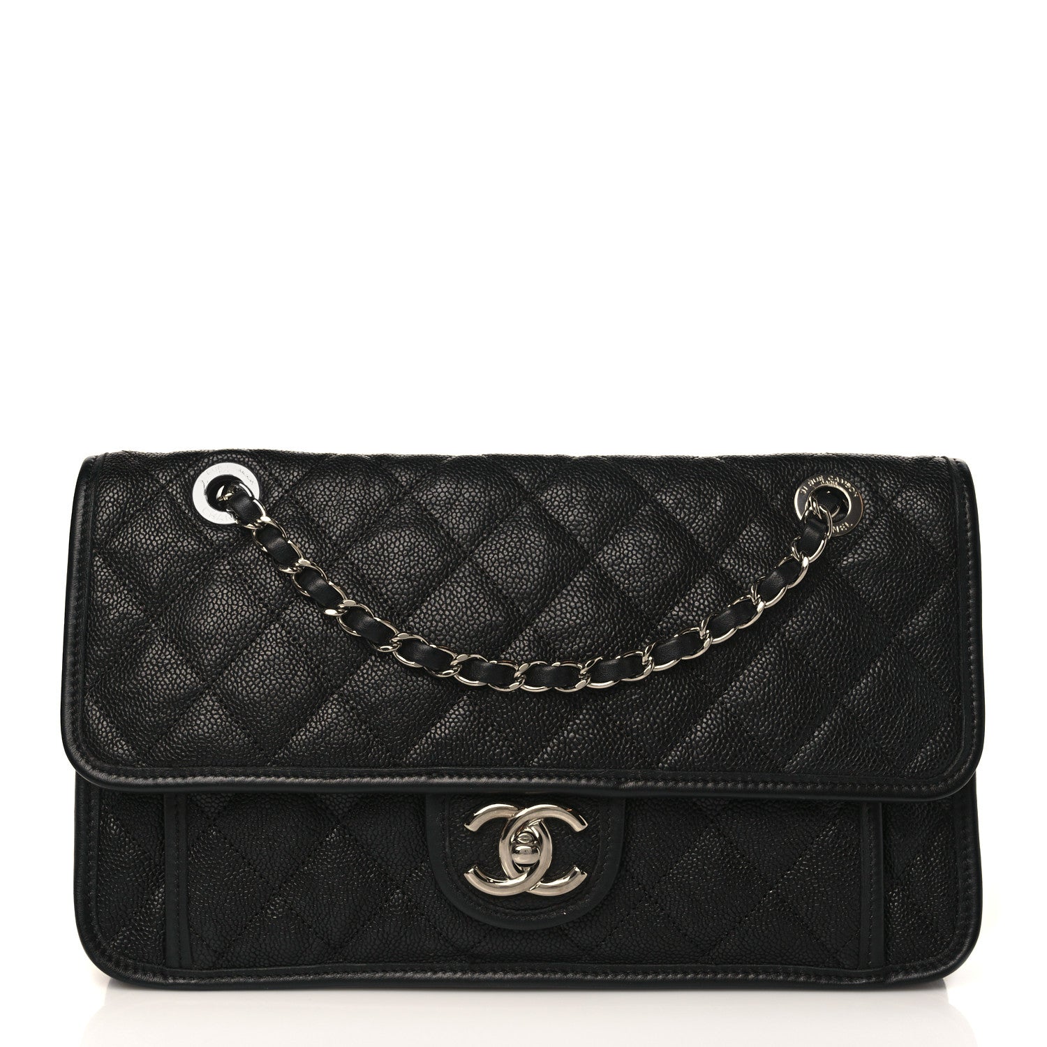 Chanel Caviar Quilted Medium French Riviera Flap Black 1 of 9