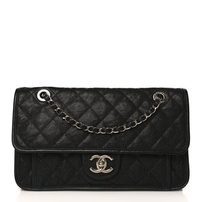 Chanel Caviar Quilted Medium French Riviera Flap Black 1 of 9