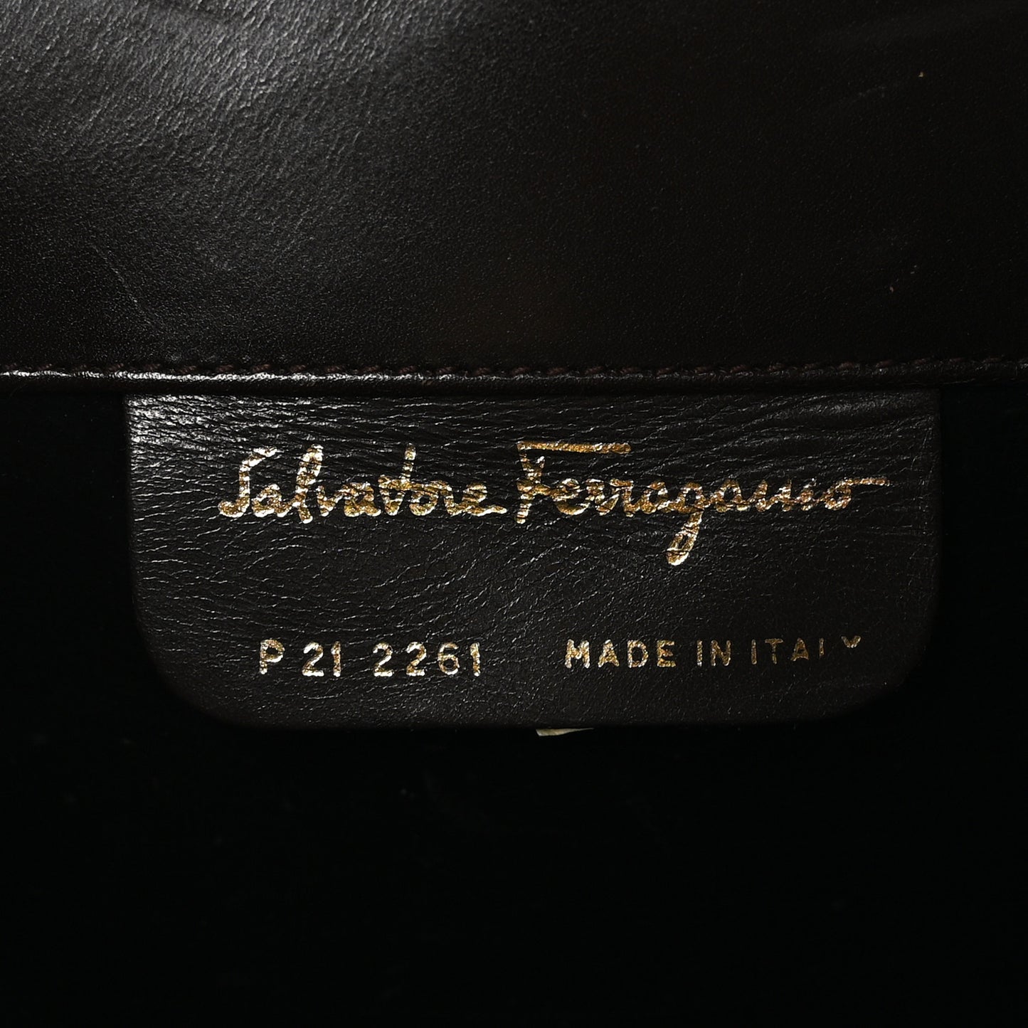 Calfskin Diana Clutch Brown