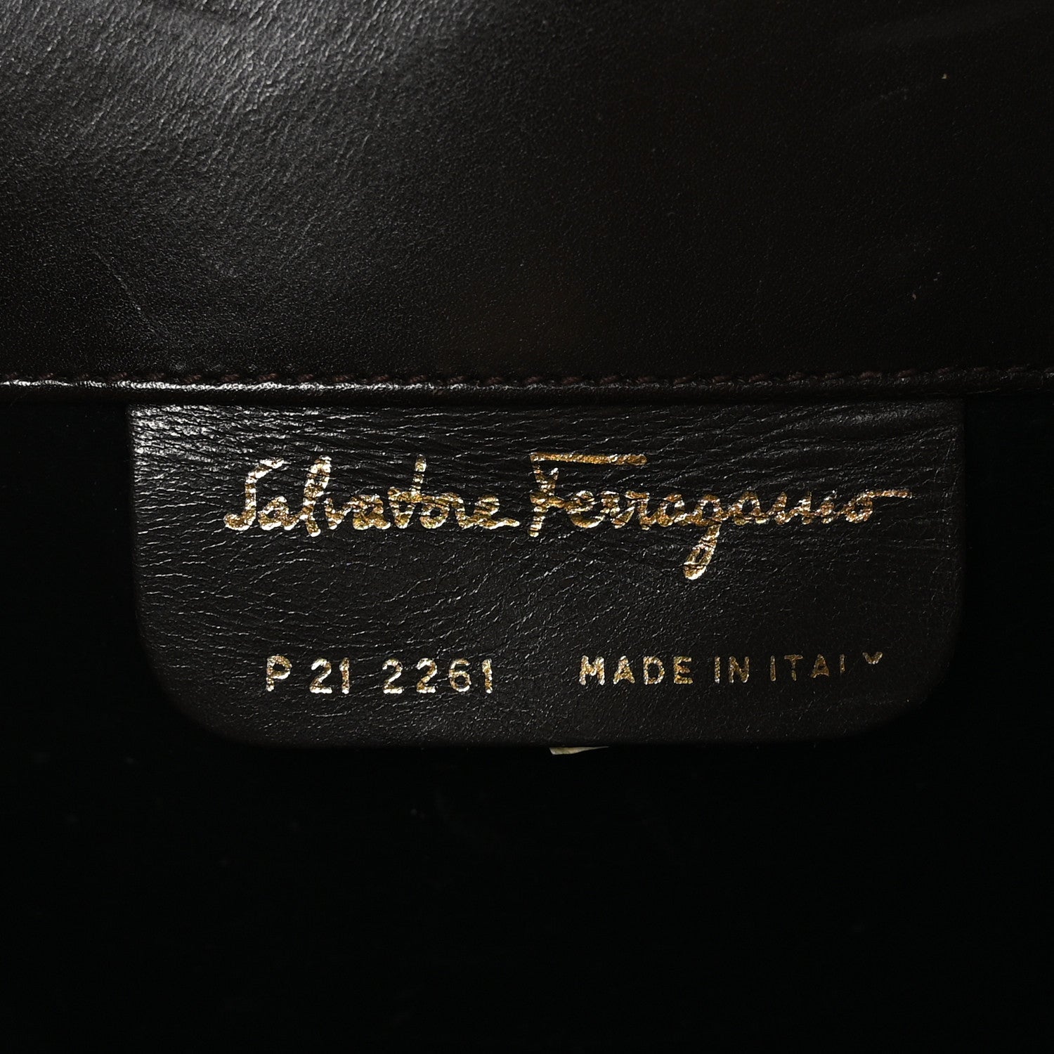 Salvatore Ferragamo Calfskin Diana Clutch Brown 6 of 12