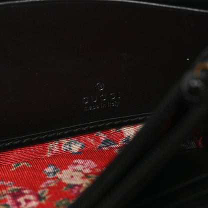 Gucci Calfskin Web Trapuntata GG Continental Wallet Black 6 of 7