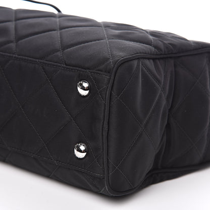 Prada Nylon Tessuto Impuntu Quilted Shoulder Bag Black 9 of 9