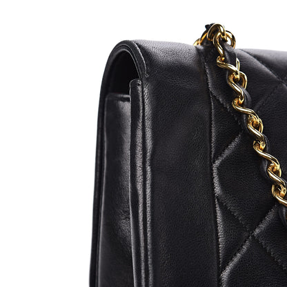 Chanel Lambskin Quilted Medium Single Flap Black 12 of 16