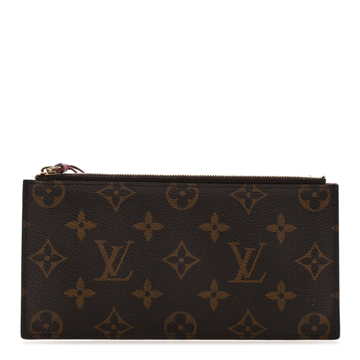Monogram Felicie Chain Wallet Zippered Insert Fuchsia