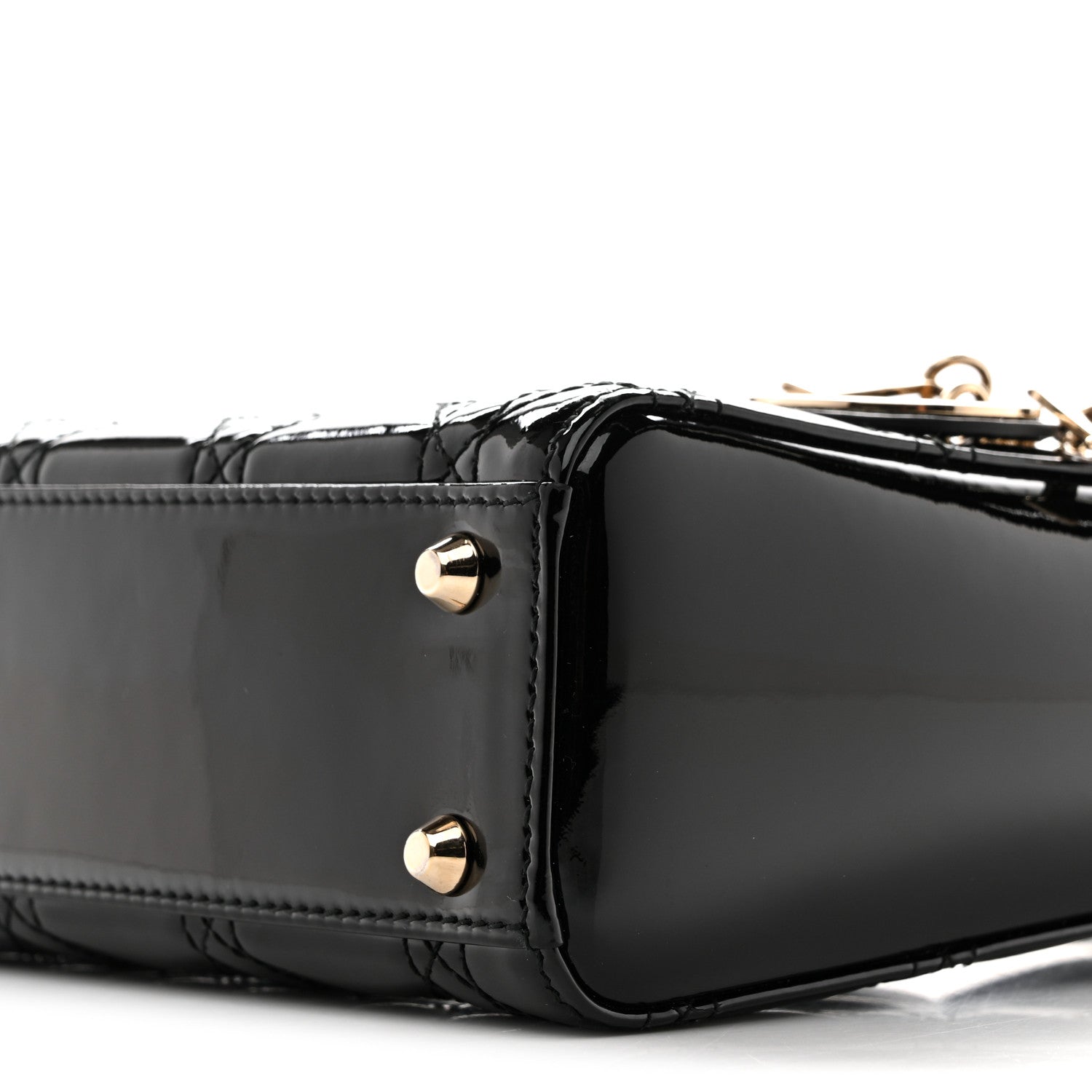 Christian Dior Patent Cannage Mini Lady Dior Black 1881636