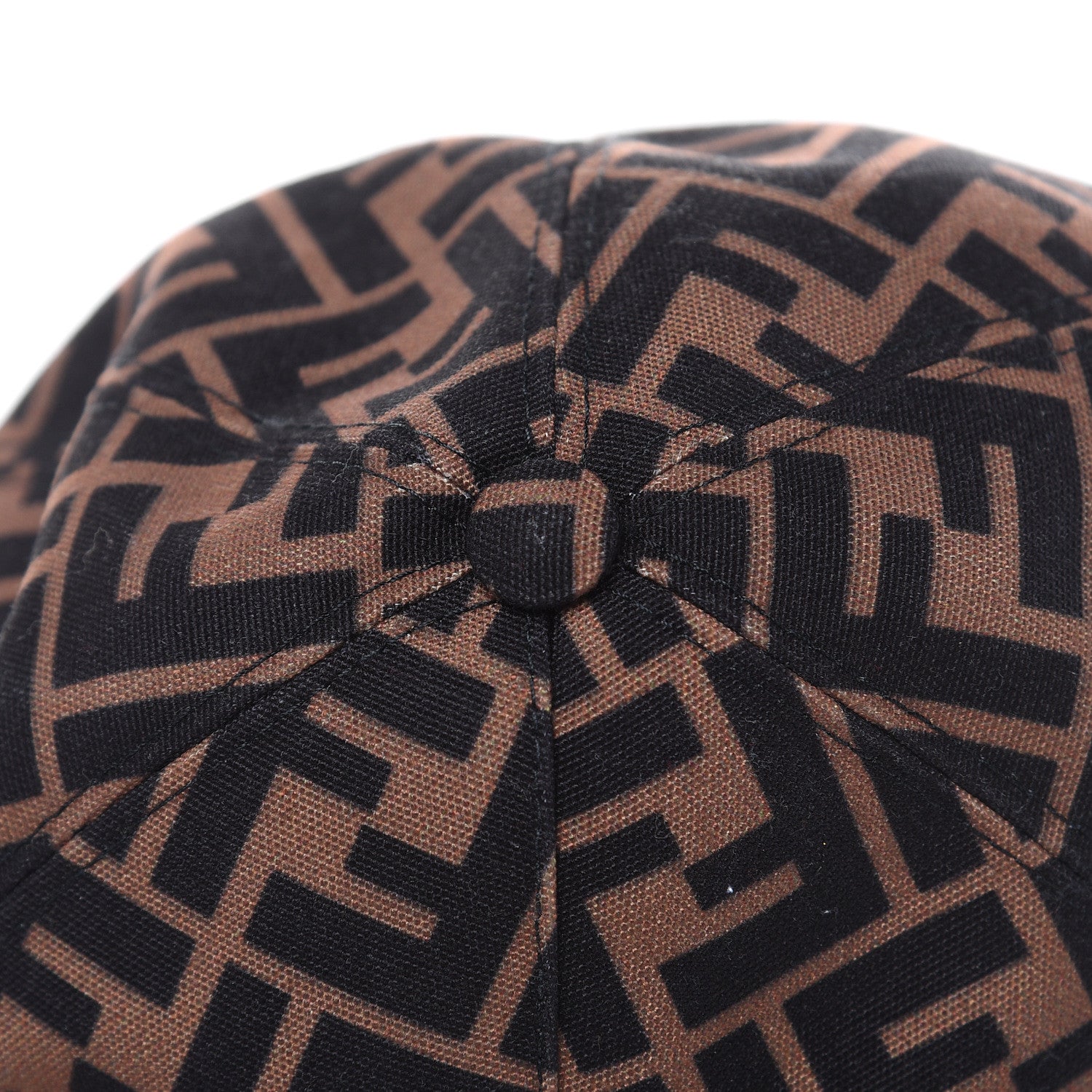 Fendi Canvas FF Reloaded Baseball Hat Tobacco Red 6 of 8