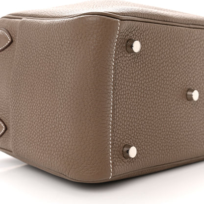 Hermes Taurillon Clemence Lindy 26 Etoupe 9 of 11