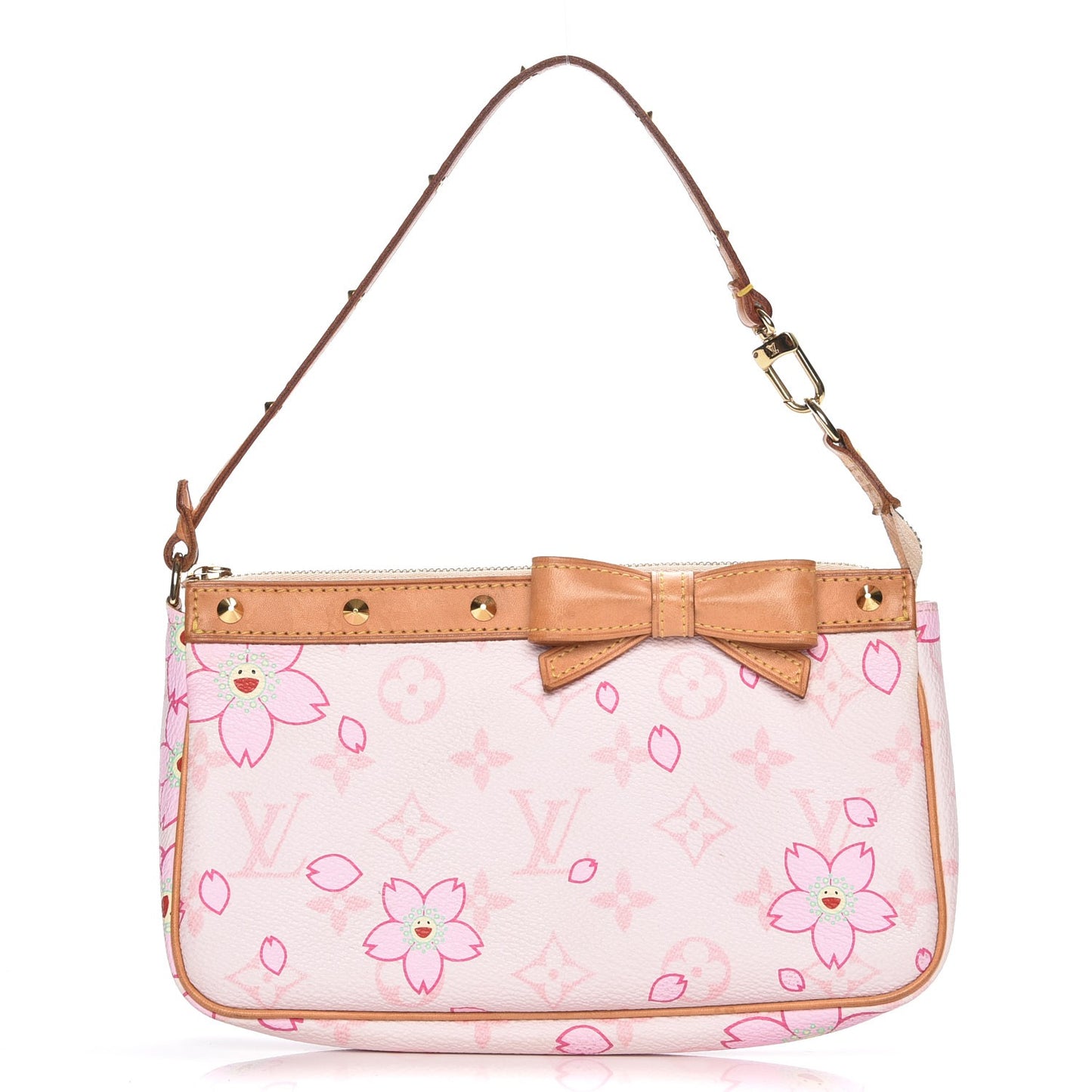 Monogram Cherry Blossom Pochette Accessories Pink