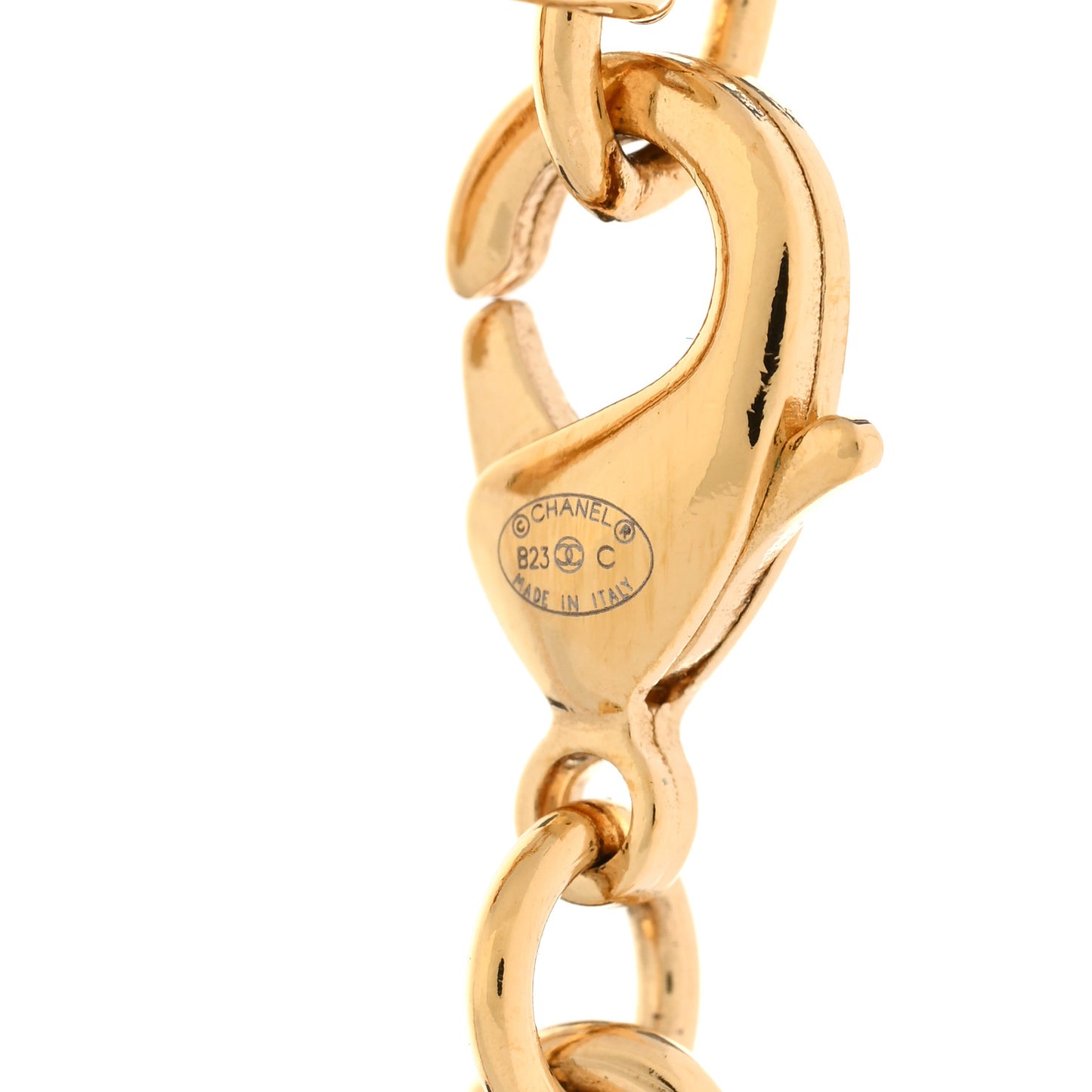 Resin Crystal Heart CC Pendant Necklace Red White Gold