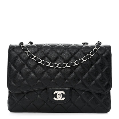 Chanel Caviar Quilted Jumbo Single Flap Black 1 of 11