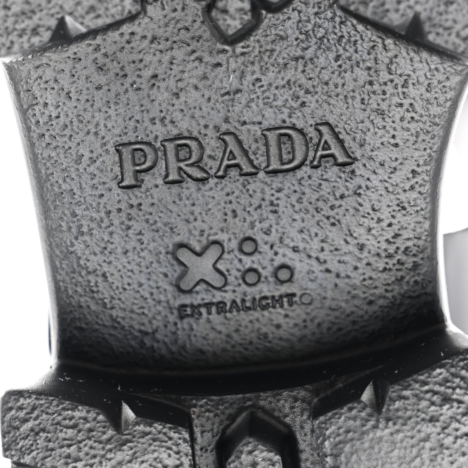 Prada Foam Rubber Triangle Logo Monolith 55mm Cage Sandals 37 Black 6 of 8