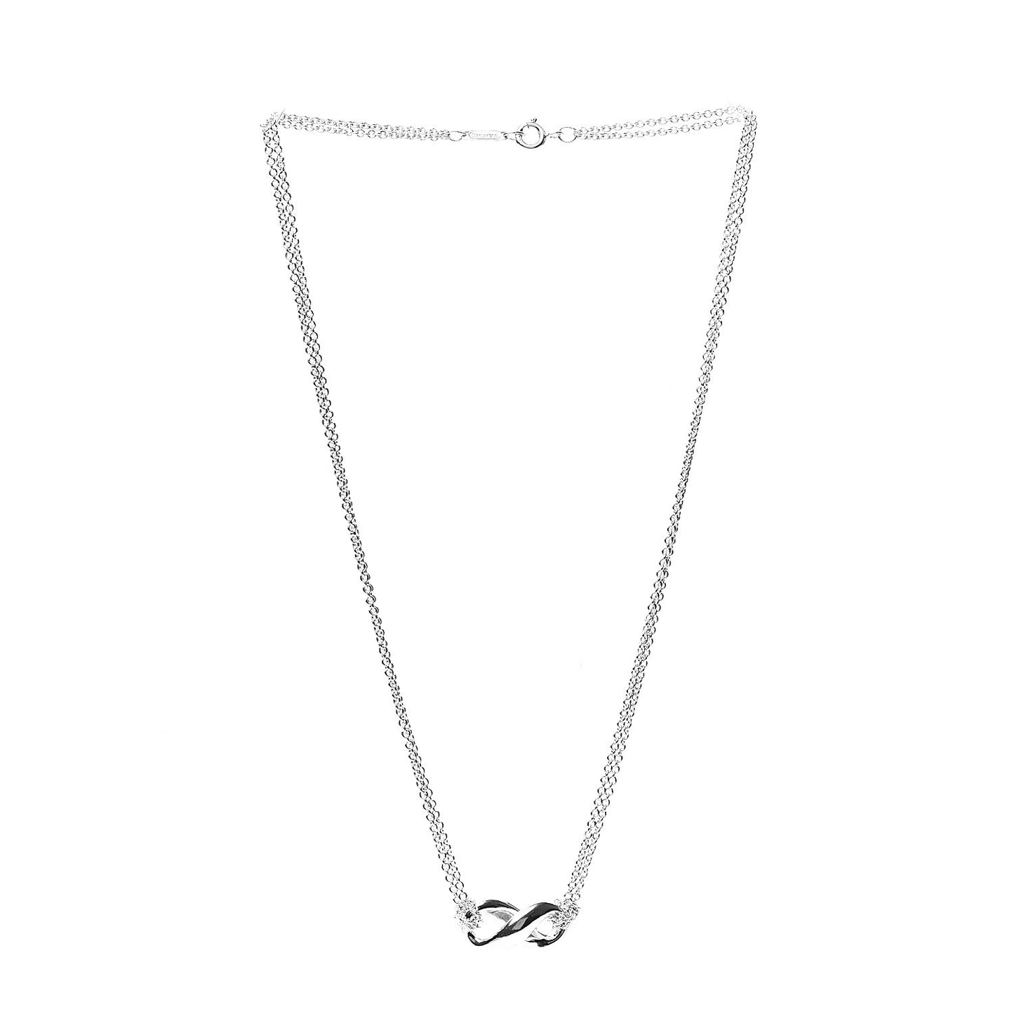 Sterling Silver Figure 8 Pendant Necklace