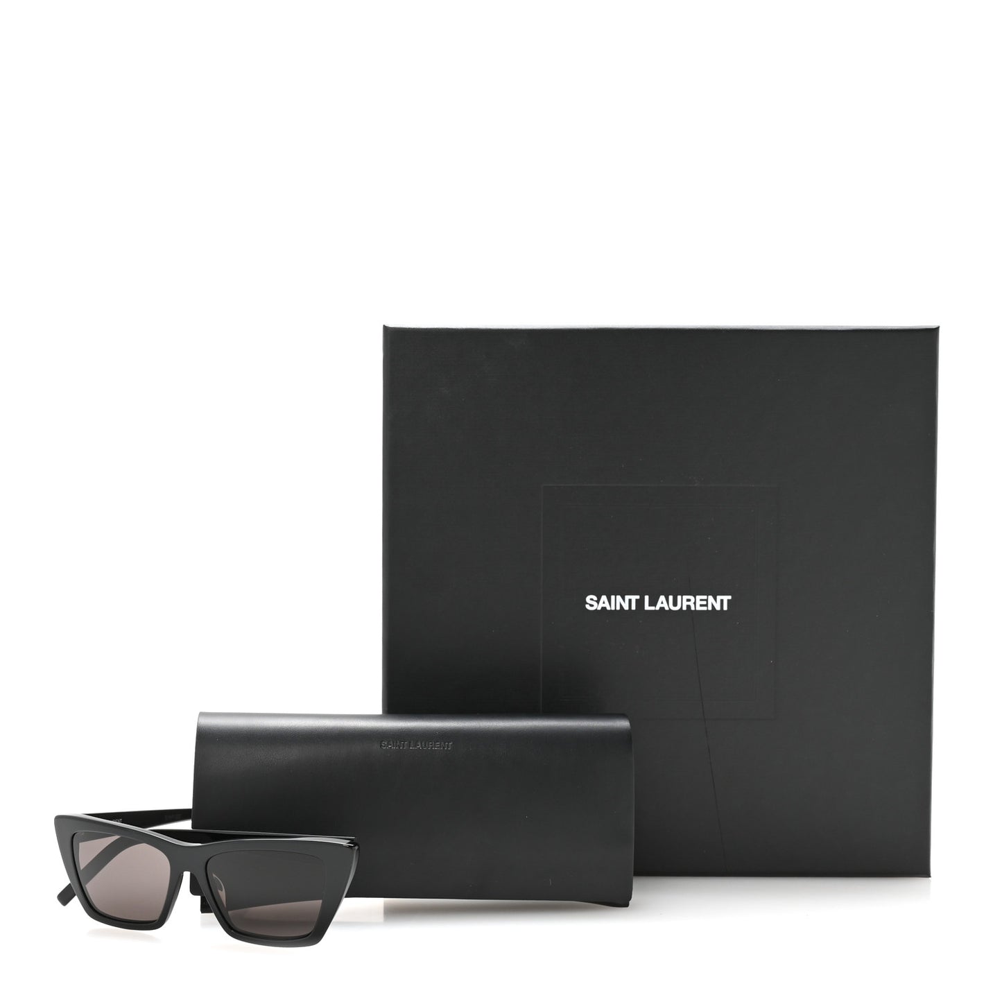 Acetate Mica Cat Eye Sunglasses SL 276 Black