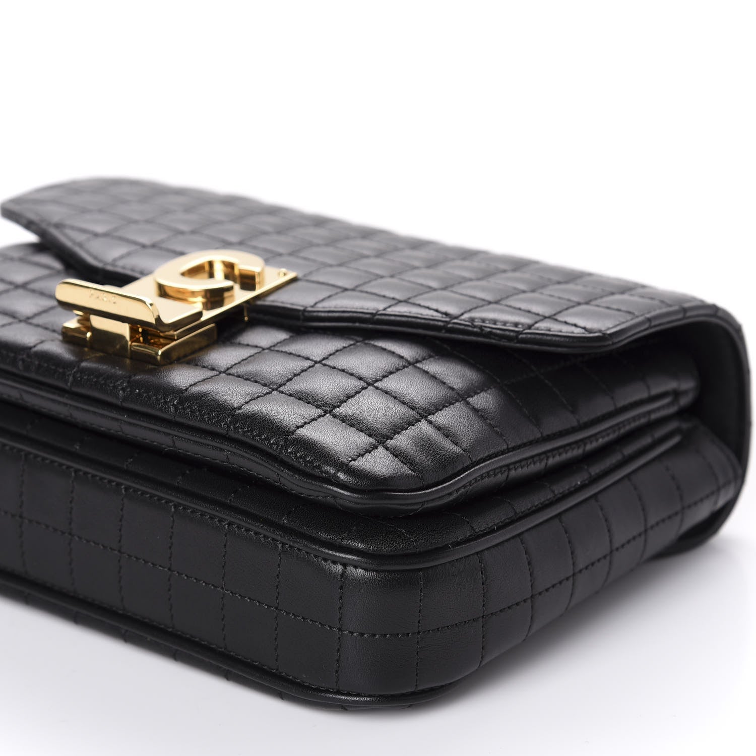 Celine Calfskin Quilted Small C Bag Black 7 of 10