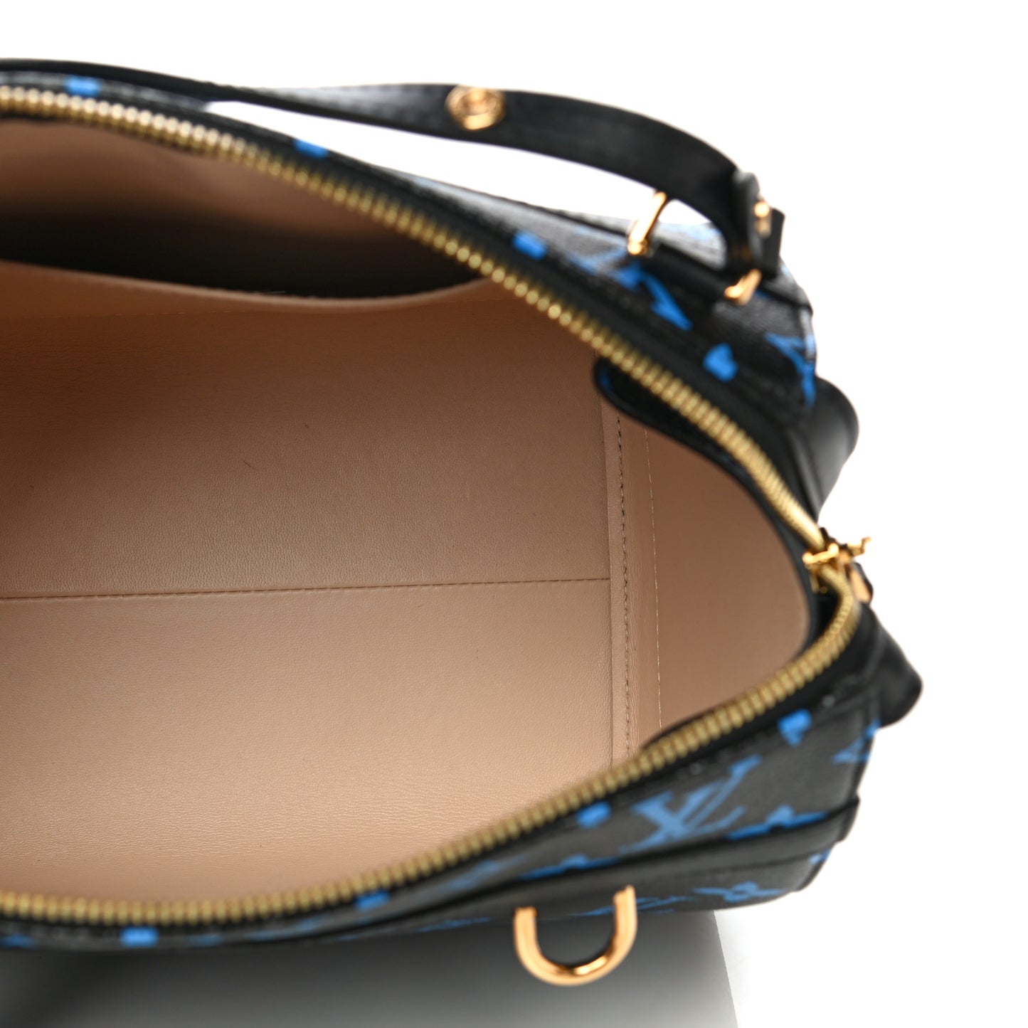 Colored Monogram Speedy Amazon PM Blue Black