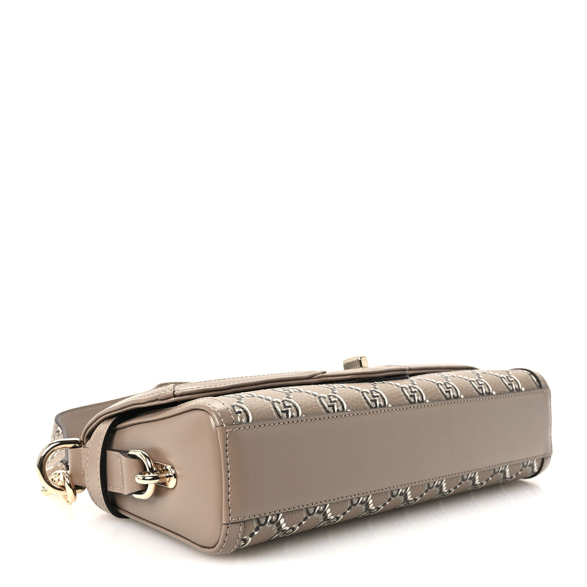 Gucci GG Shadow Monogram Small Luce Shoulder Bag Beige 4 of 10