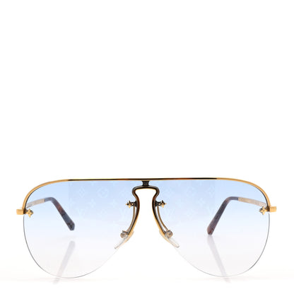 Louis Vuitton Grease Mask Sunglasses Z1470U Blue 2 of 6
