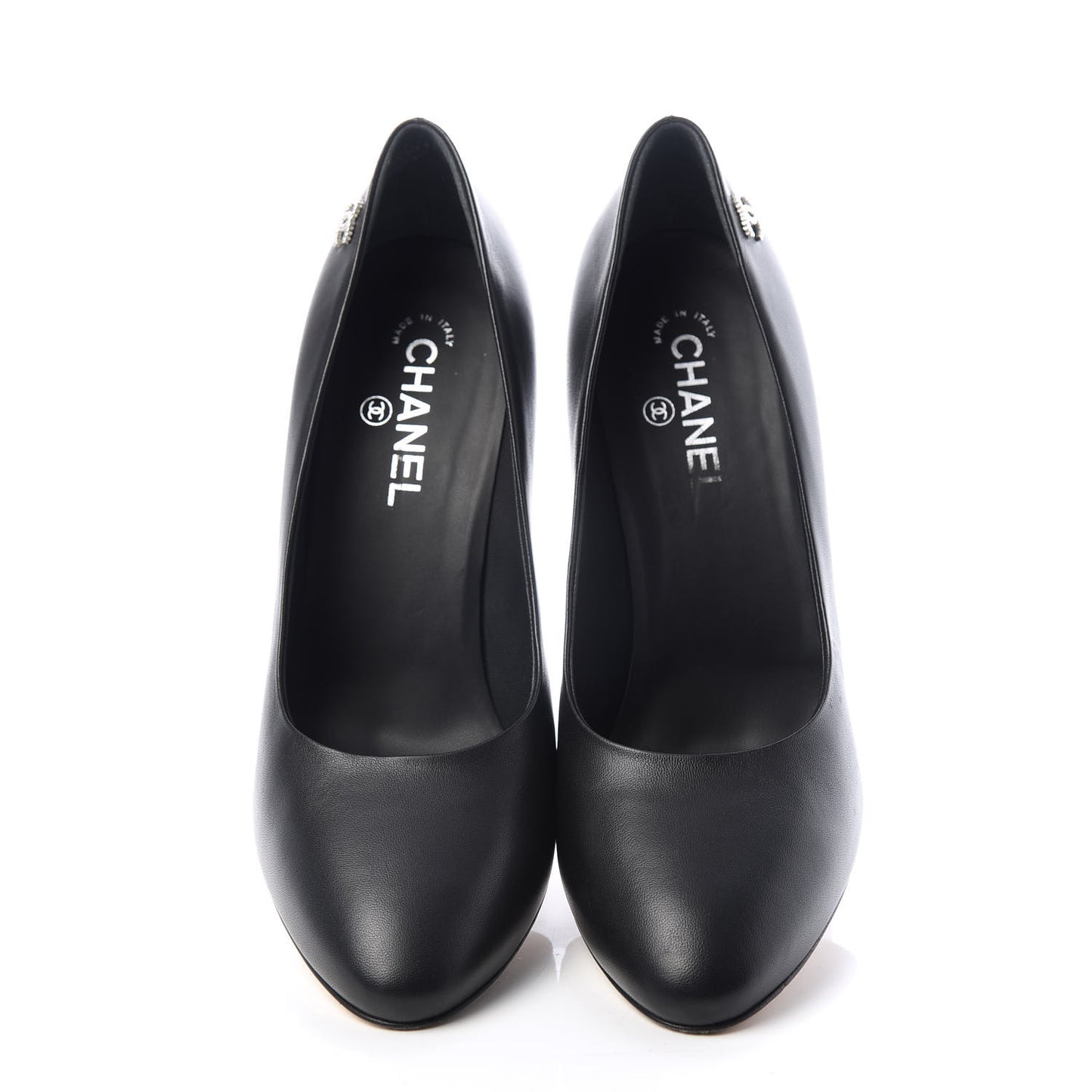 Lambskin CC Pumps 42 Black