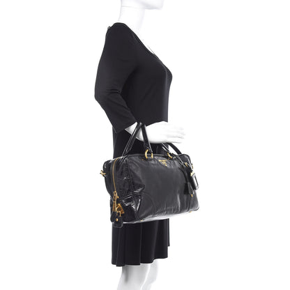 Prada Vitello Shine Bauletto Black 1 of 14
