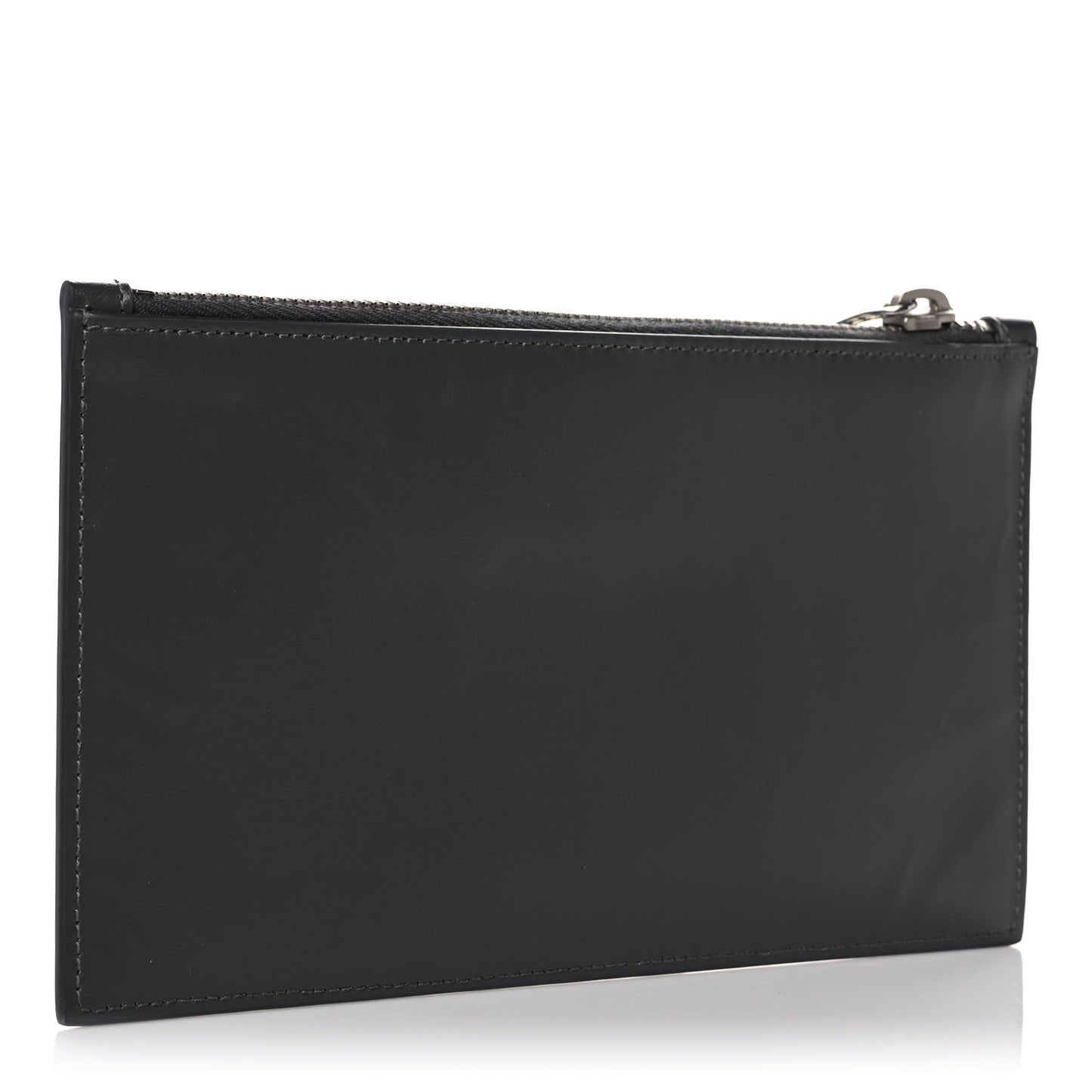 Smooth Calfskin Zip Pouch Black
