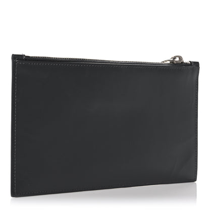 Saint Laurent Smooth Calfskin Zip Pouch Black 3 of 8