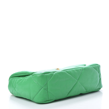 Chanel Lambskin Quilted Medium 19 Flap Green 3 of 11