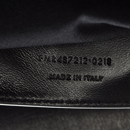 Saint Laurent Sheepskin Matelasse Chevron Monogram Large College Satchel Black 10 of 10