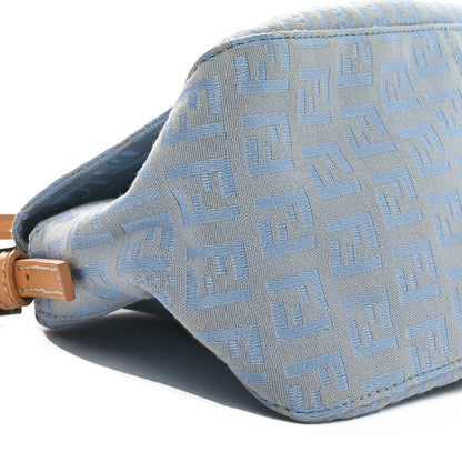 Fendi Zucchino Mini Mama Baguette Blue 8 of 9