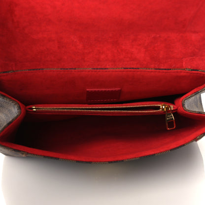 Louis Vuitton Damier Ebene Caissa Clutch Cherry 5 of 9