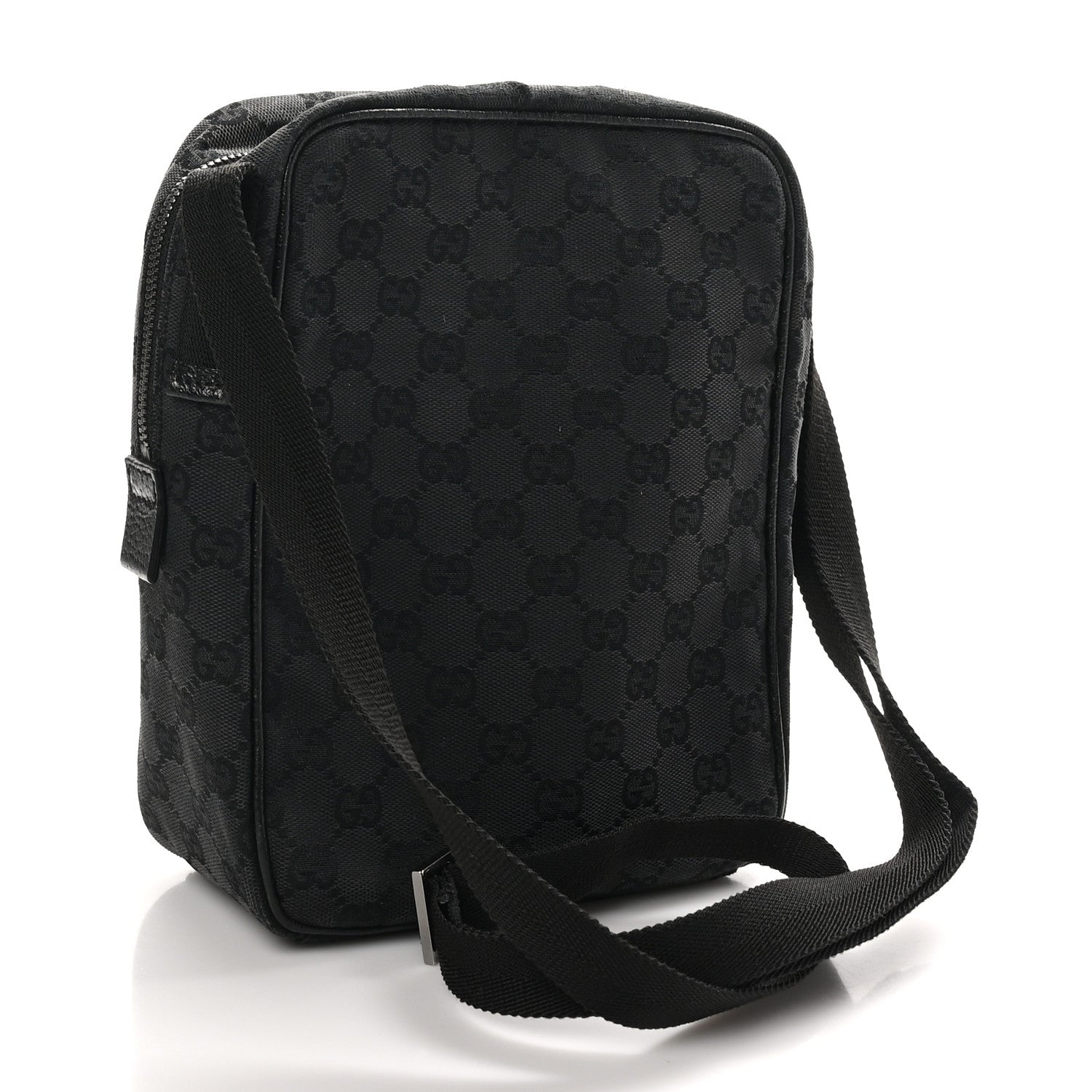 Gucci GG Monogram Flight Small Crossbody Bag Black 3 of 10