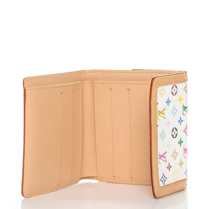 Louis Vuitton Monogram Multicolor Porte-Monnaie Billets Wallet White 5 of 6