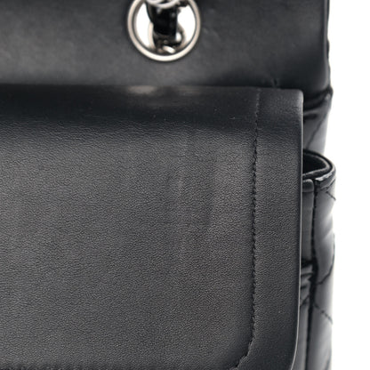 Chanel Patent Quilted Medium Double Flap Black 12 of 13