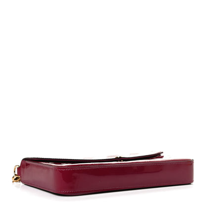 Louis Vuitton Vernis Felicie Chain Wallet Magenta 4 of 12